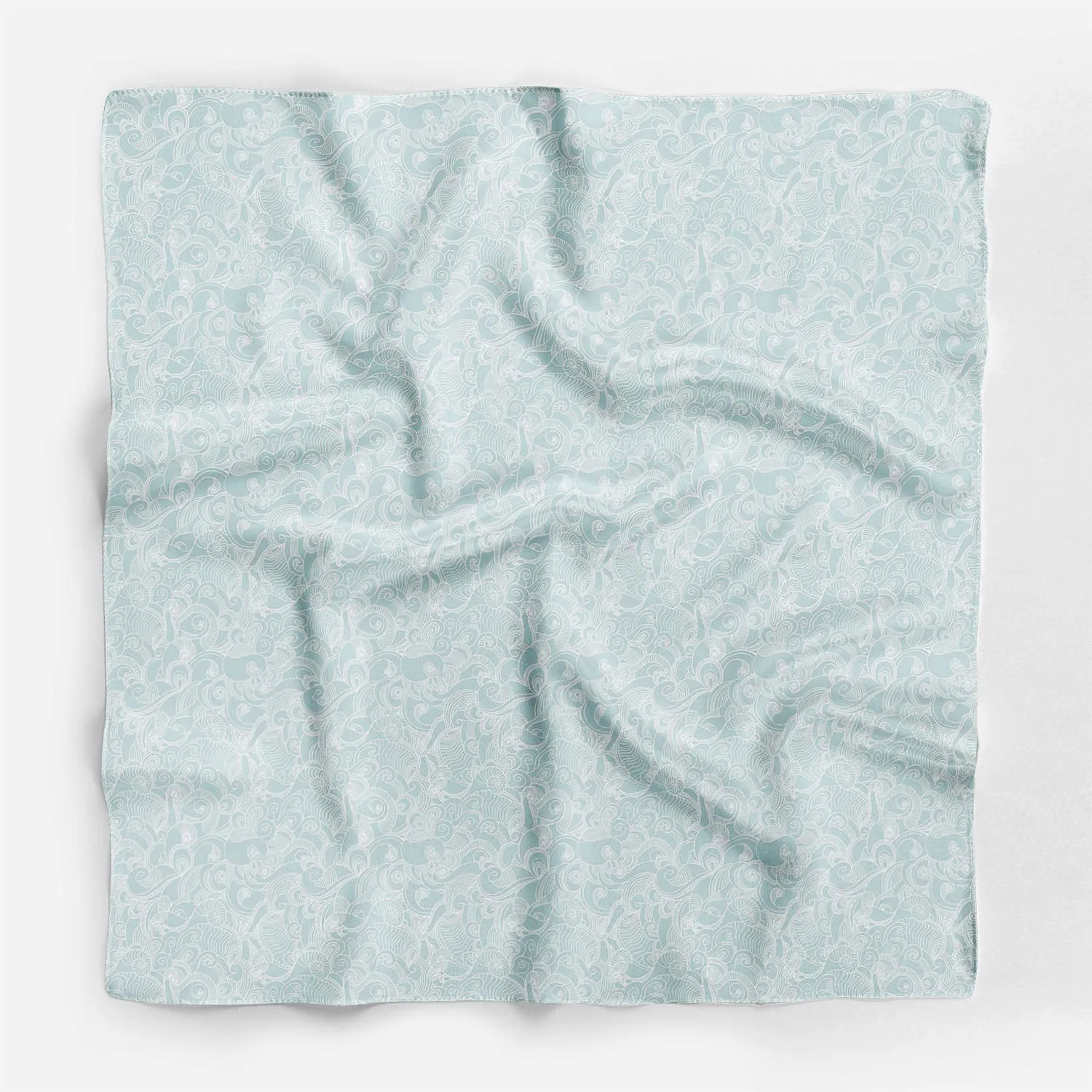 Abstract Wave Printed Scarf | Neckwear Balaclava | Girls & Women | Soft Poly Fabric