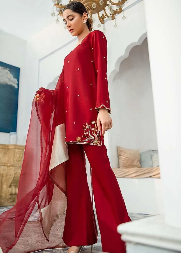 Allure by Ih - Nostalgic - Katan Silk - Burgundy - 3 Piece