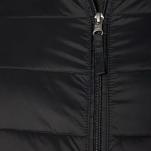 Amazon Essentials Men's Packable Lightweight Water-Resistant Puffer Jacket (Available in Big & Tall), Black, 5X-Large Big