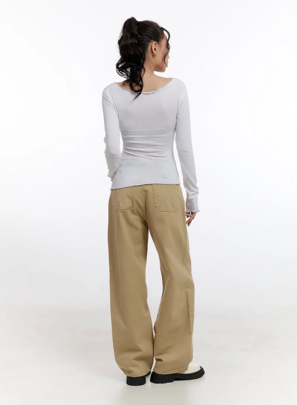 Asymmetric Slim-Fit Blouse CN421