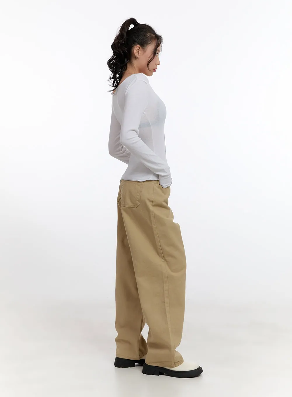 Asymmetric Slim-Fit Blouse CN421