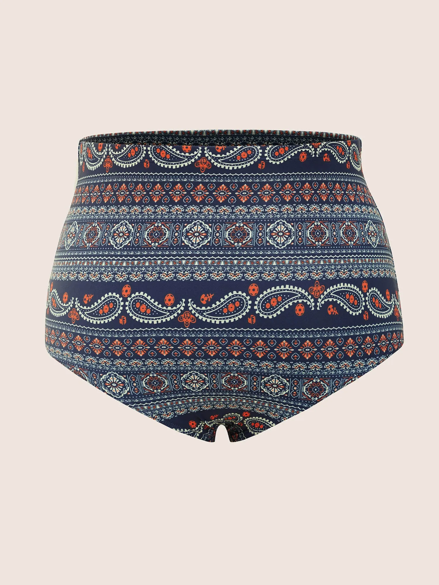 Bandana Print Ties Knotted Patchwork Swim Dress
