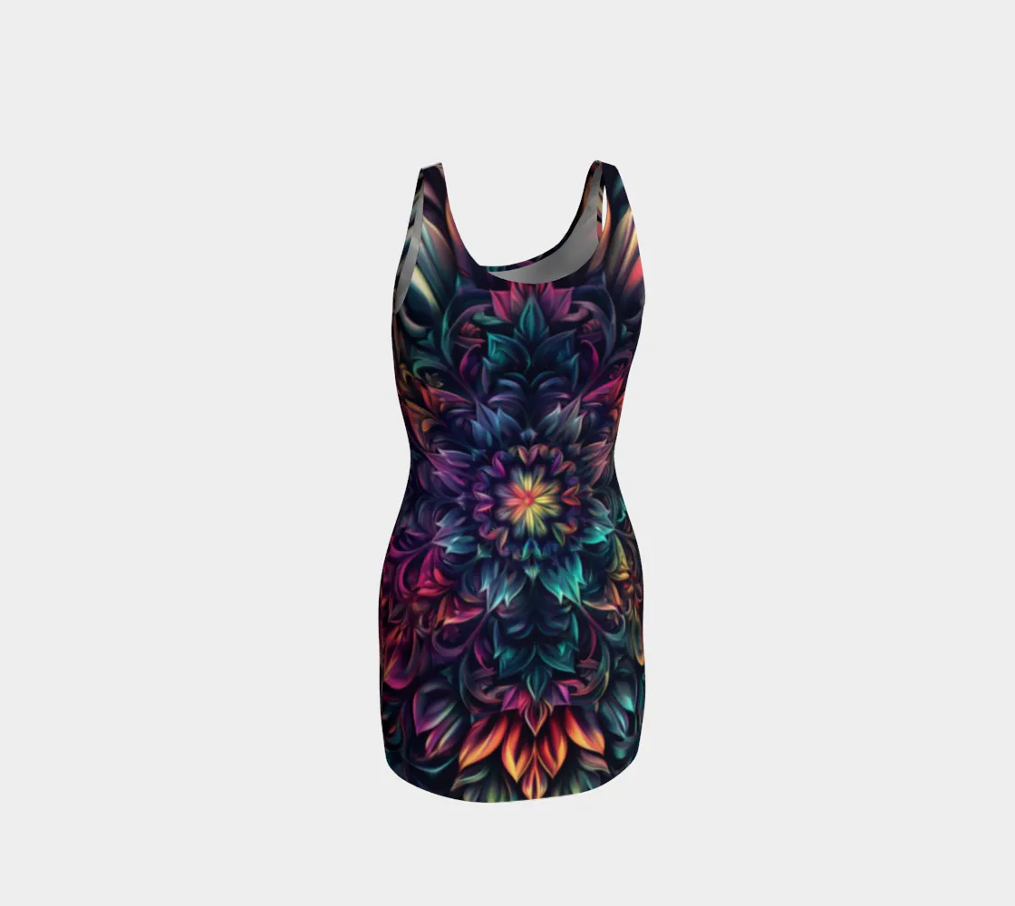 FLOWER BLOOM BODYCON DRESS  | ACIDMATH AI