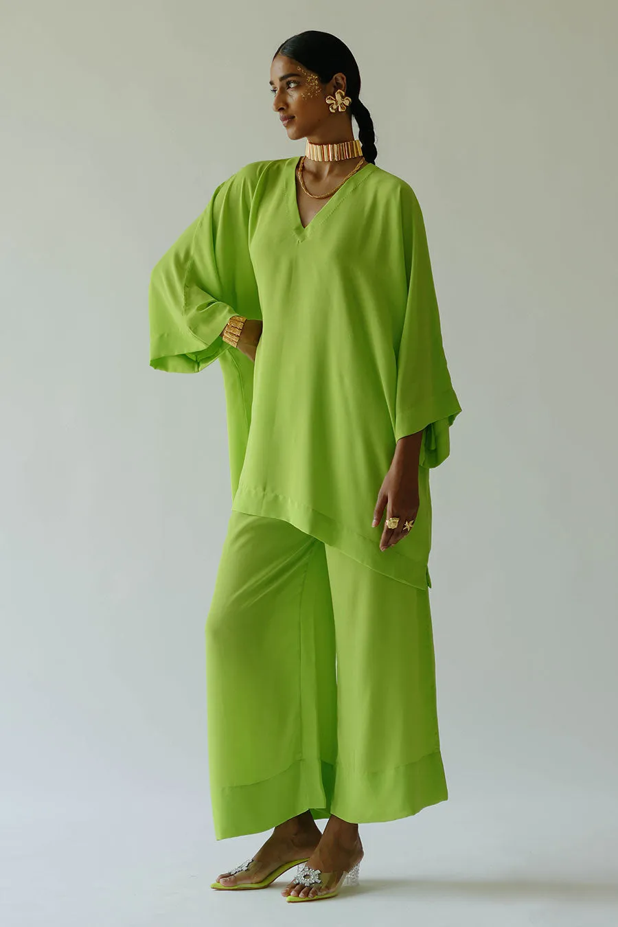 Green Acid Zoey Top & Pant Set