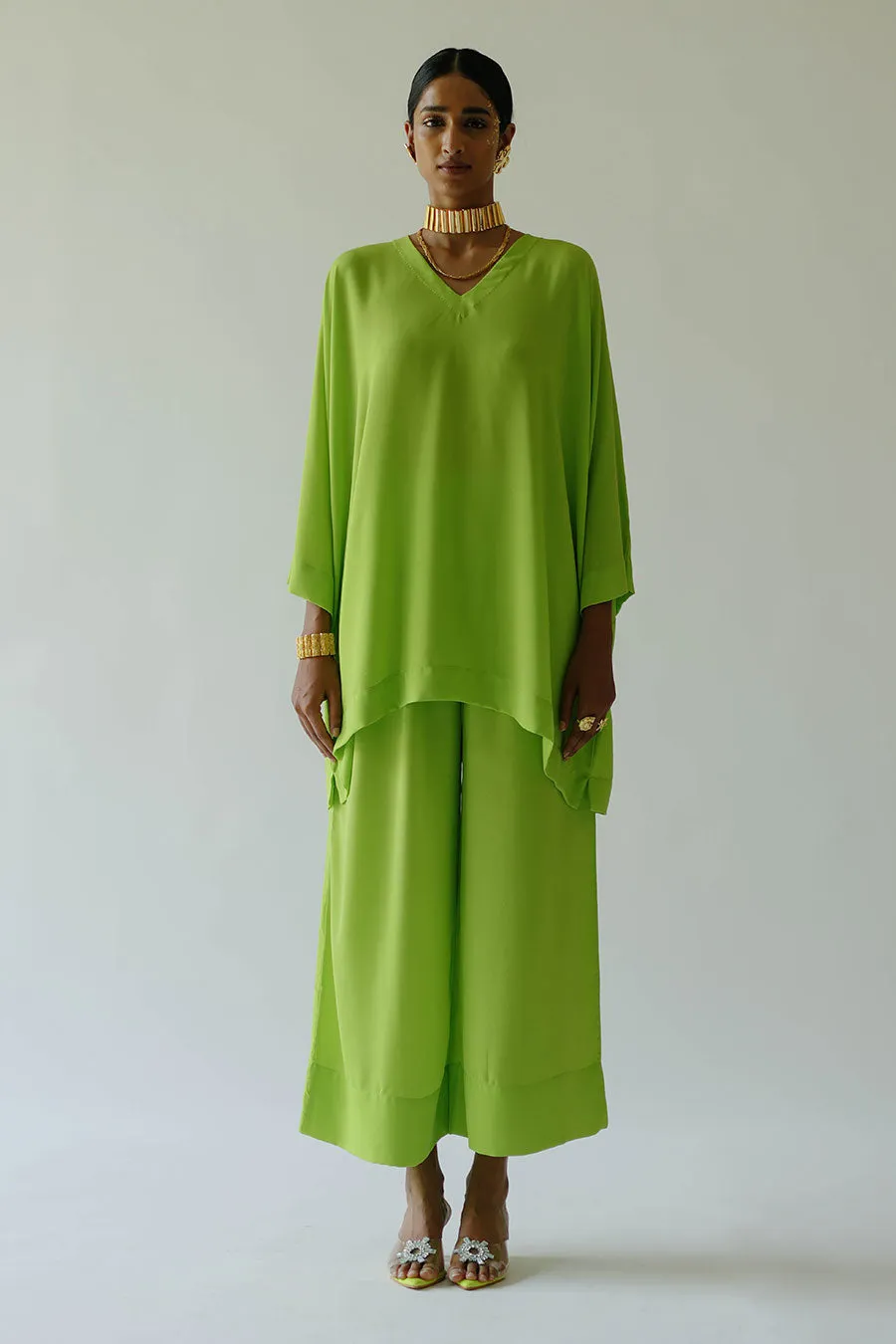 Green Acid Zoey Top & Pant Set