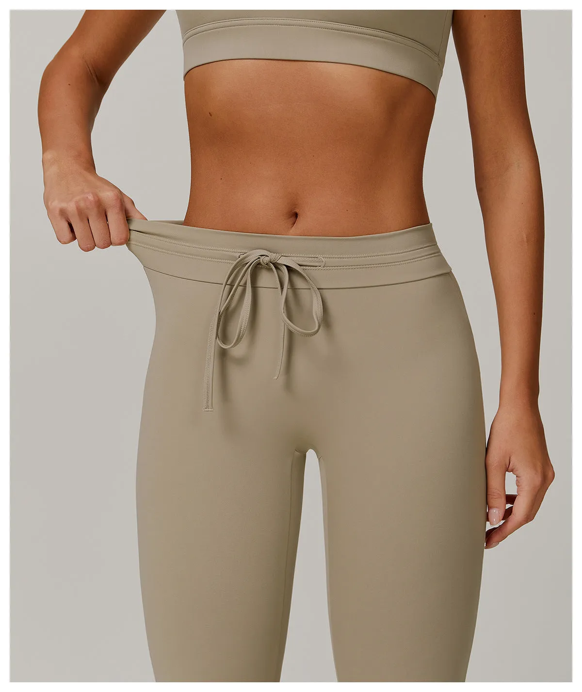 High-Waist Drawstring UV-Block Flare Pants