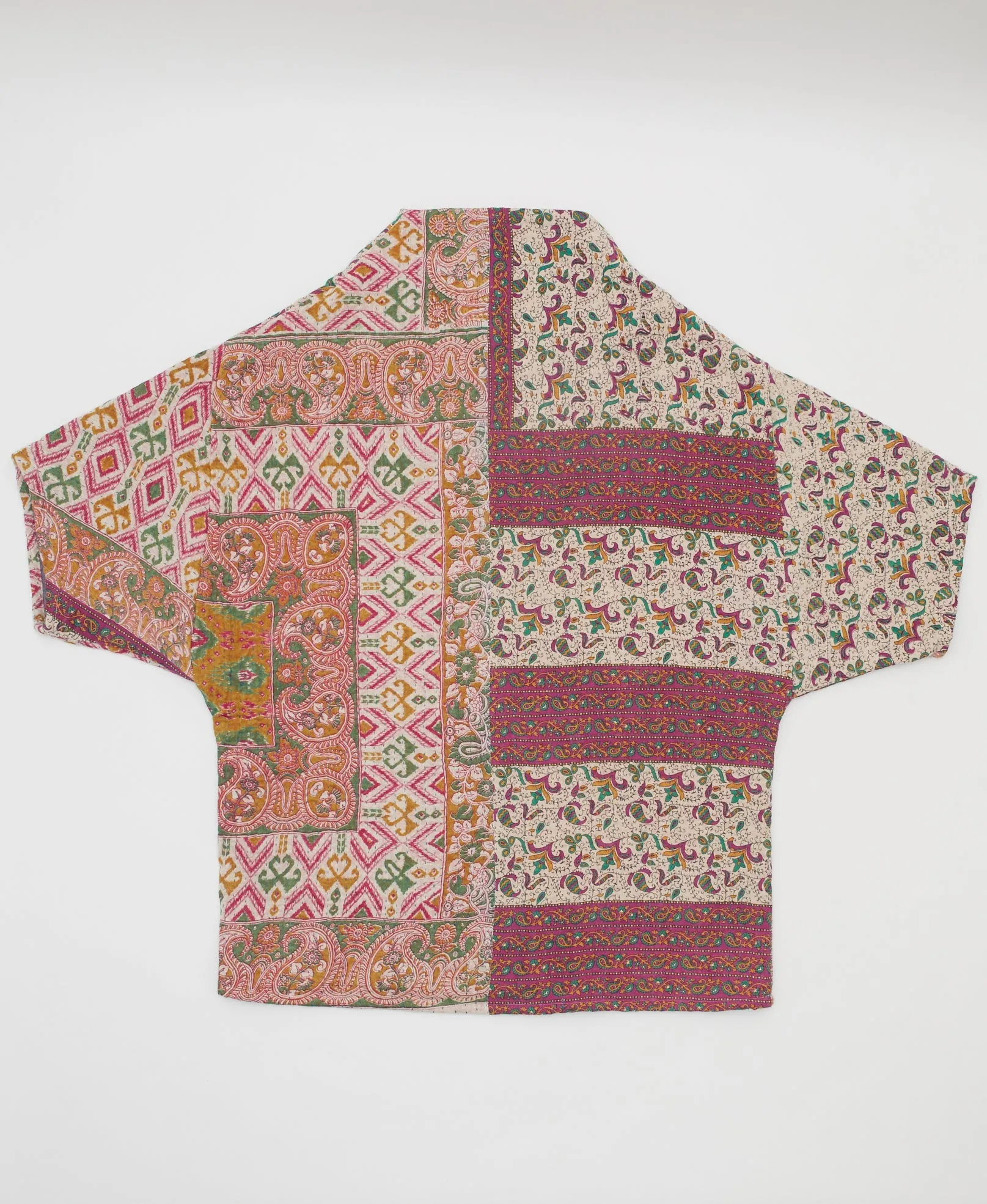 Kantha Cocoon Quilted Jacket - No. 230717 - Extra Large