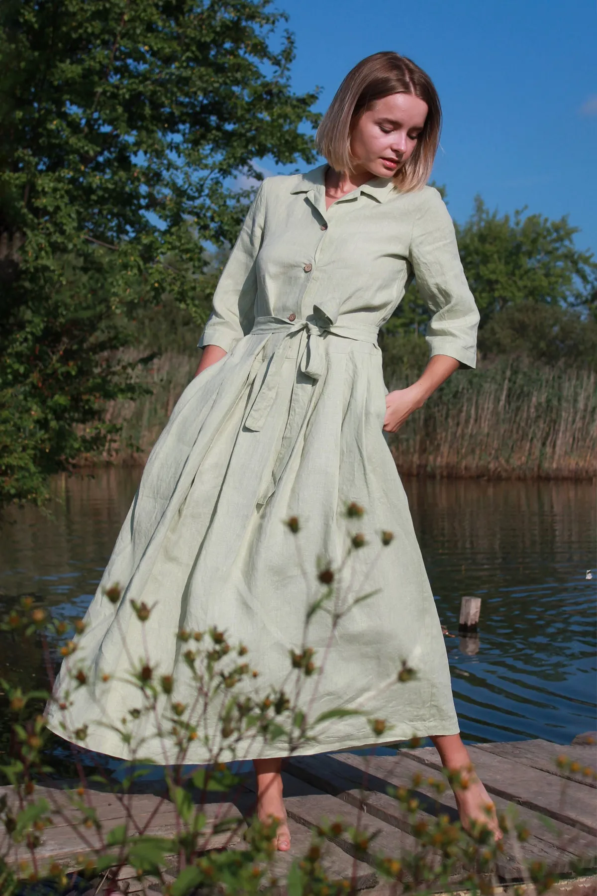 Linen Maxi Dress MADDISON