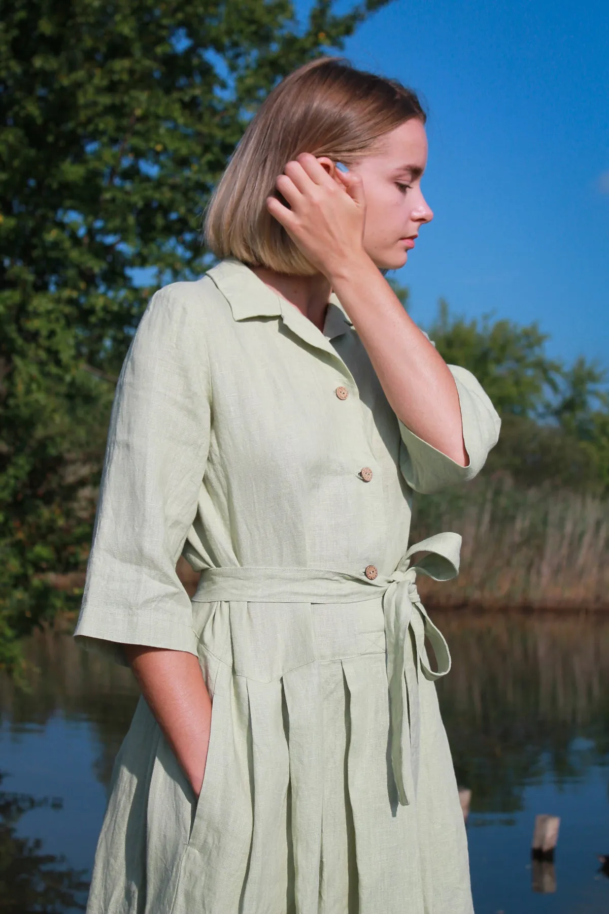 Linen Maxi Dress MADDISON