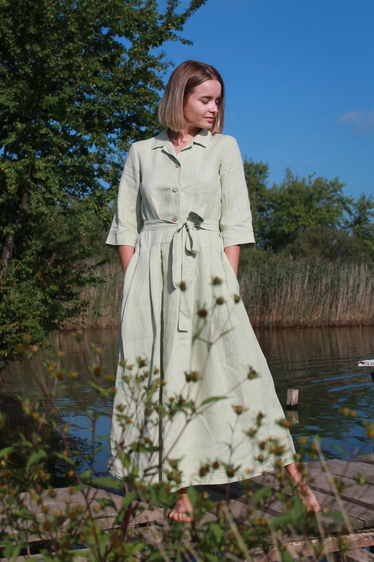 Linen Maxi Dress MADDISON