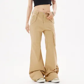 MALYBGG Achieving a Slim Silhouette with Solid Color Wide-Leg Casual Pants for Women 3850LY