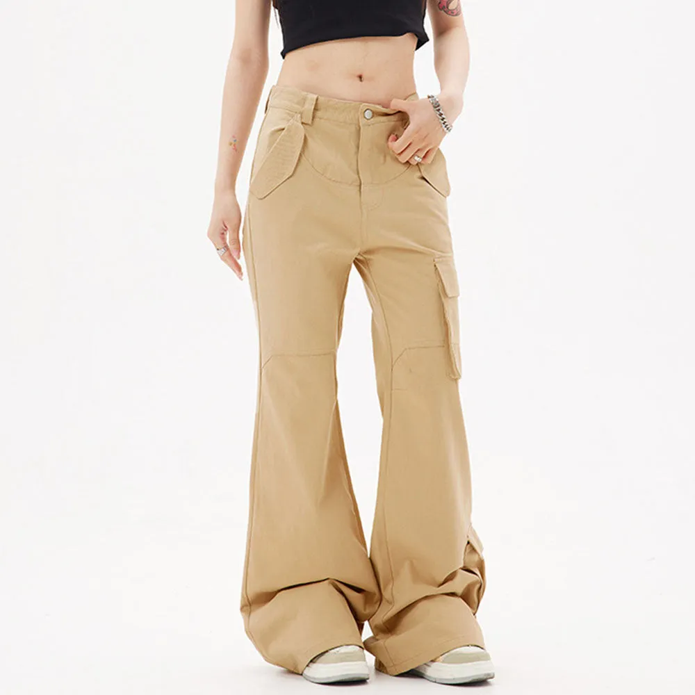 MALYBGG Achieving a Slim Silhouette with Solid Color Wide-Leg Casual Pants for Women 3850LY