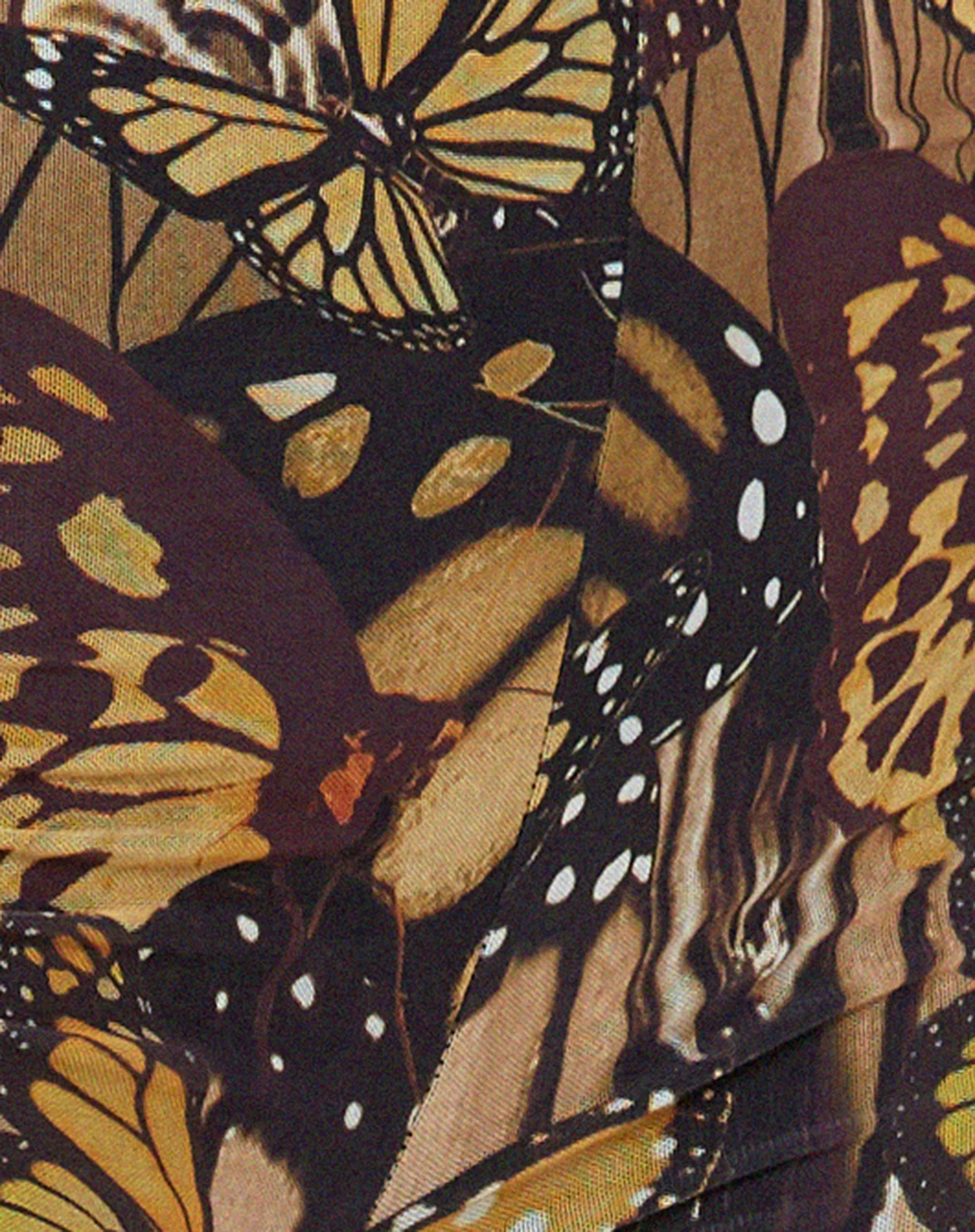 Mileri Flare Trousers in Butterfly Gold