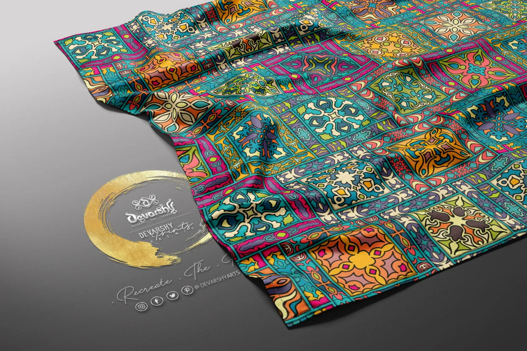 Morocco Bohemian Apparel Fabric 3Meters , 9 Designs | 8 Fabrics Option | Fabric By the Yard | D20298