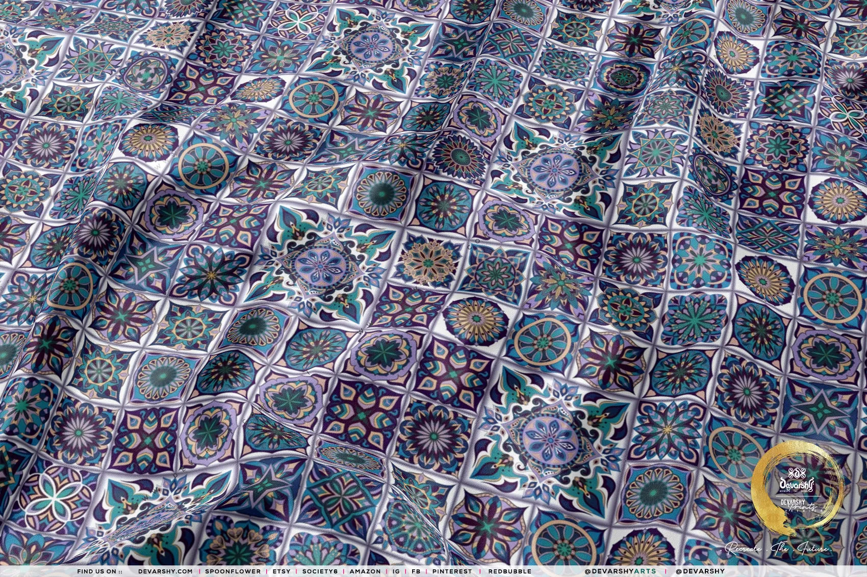 Morocco Bohemian Apparel Fabric 3Meters , 9 Designs | 8 Fabrics Option | Fabric By the Yard | D20298