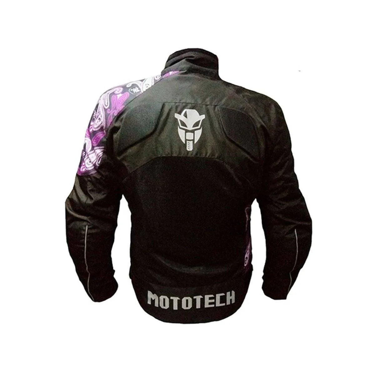 MotoTech Scrambler Air Women's Motorcycle Riding Jacket - Black Purple