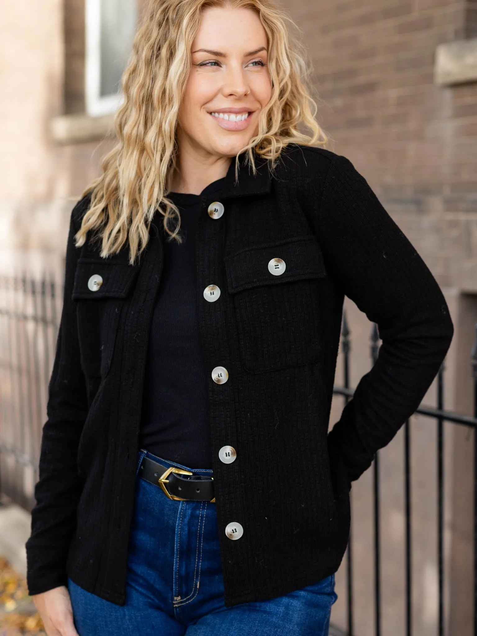 Mystree Classic Button Down Thermal Jacket
