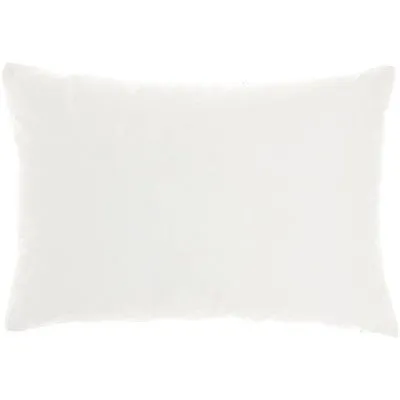 New - 14"x20" Oversize Luminescence Metallic Printed Lumbar Throw Pillow Silver - Mina Victory