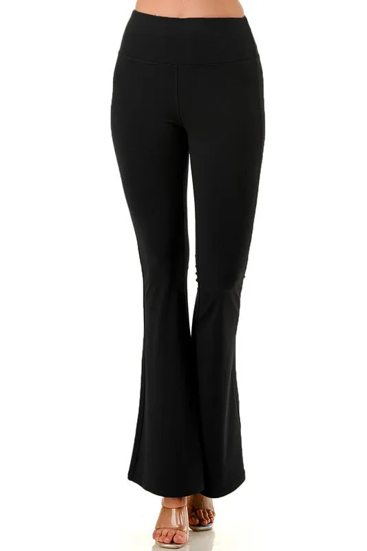 Nylon Yoga Bell Bottom Pants