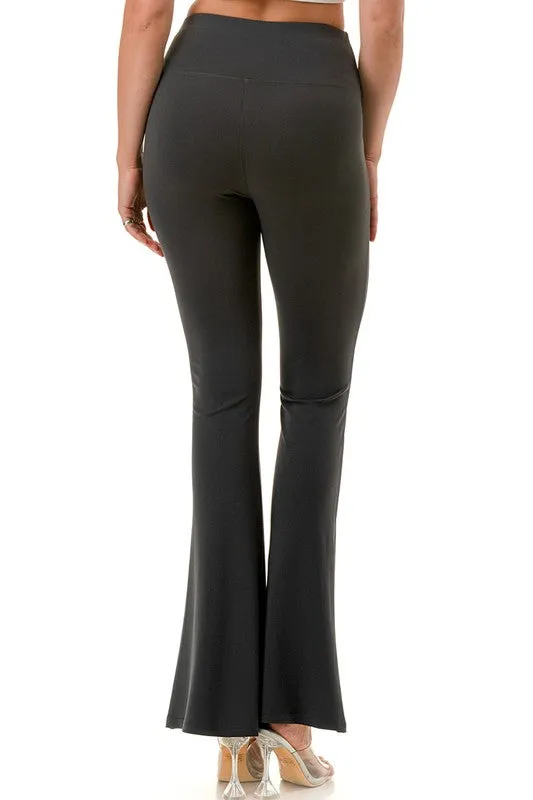 Nylon Yoga Bell Bottom Pants
