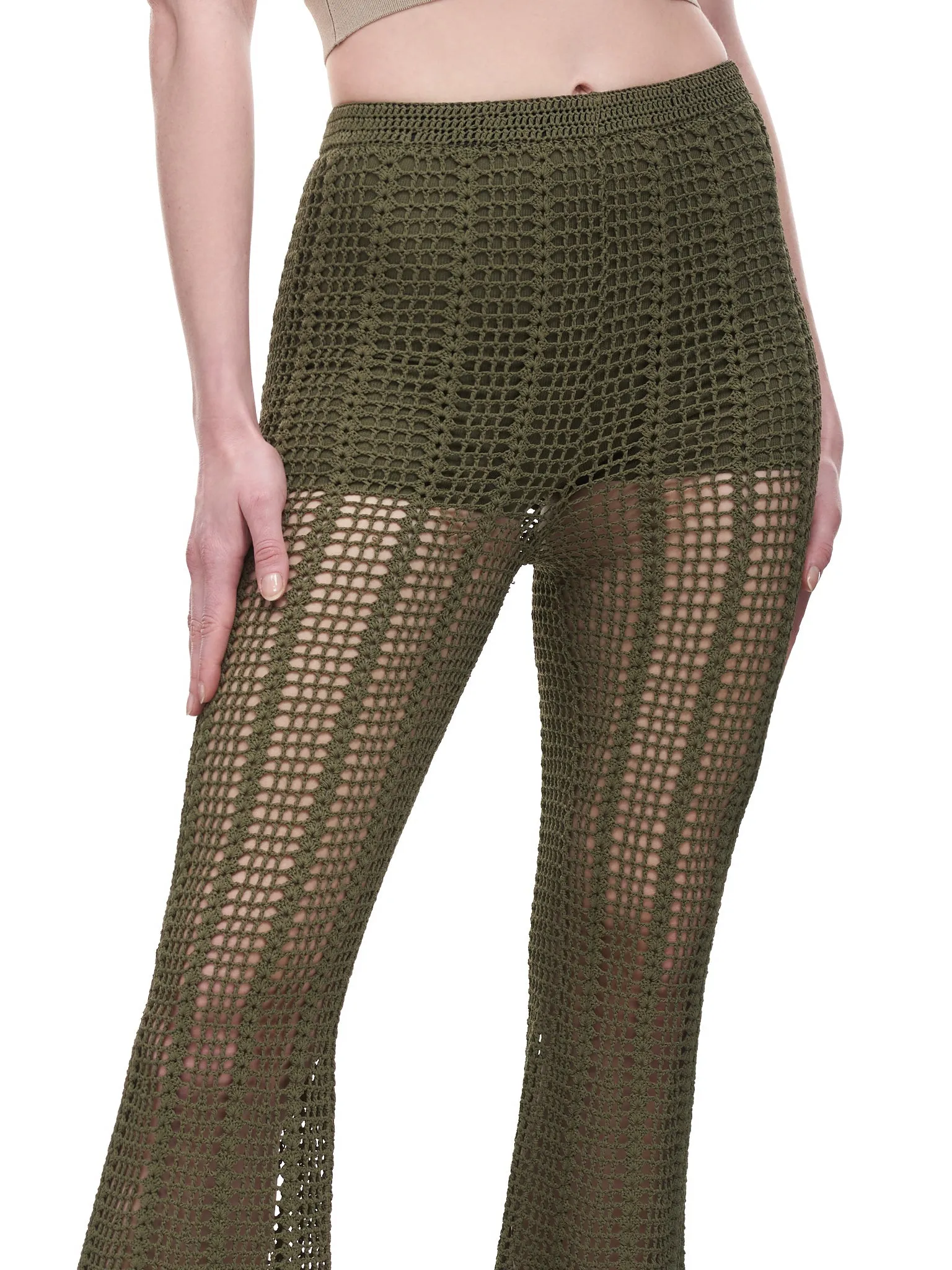 Open Crochet Trousers (C7043R22-MOSS)