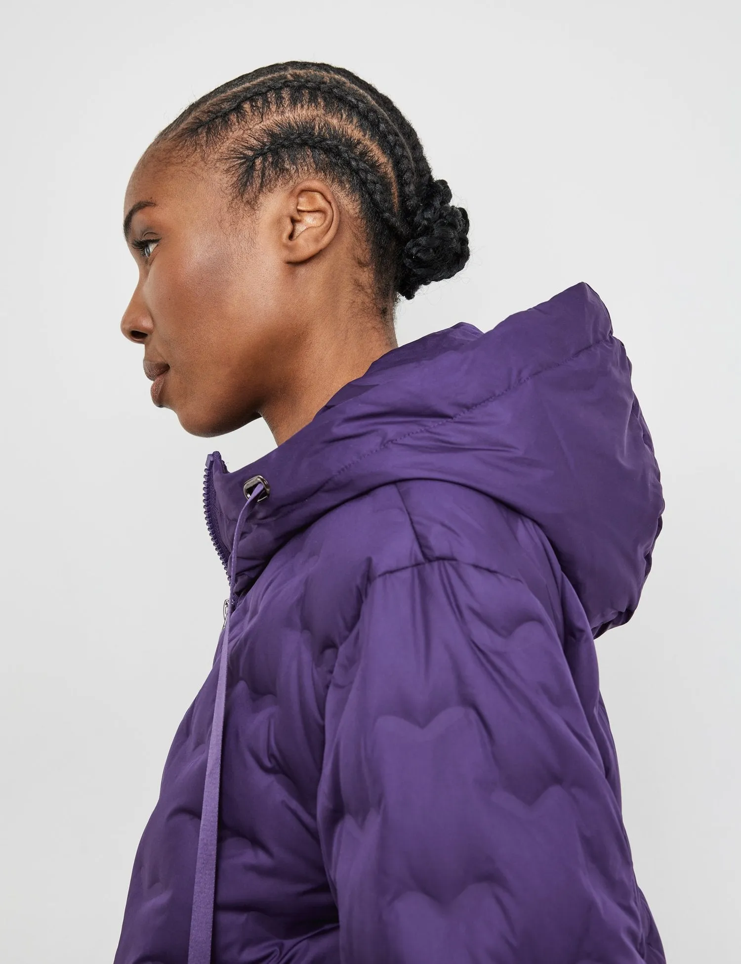 Outdoor Jacket with a Quilted Pattern