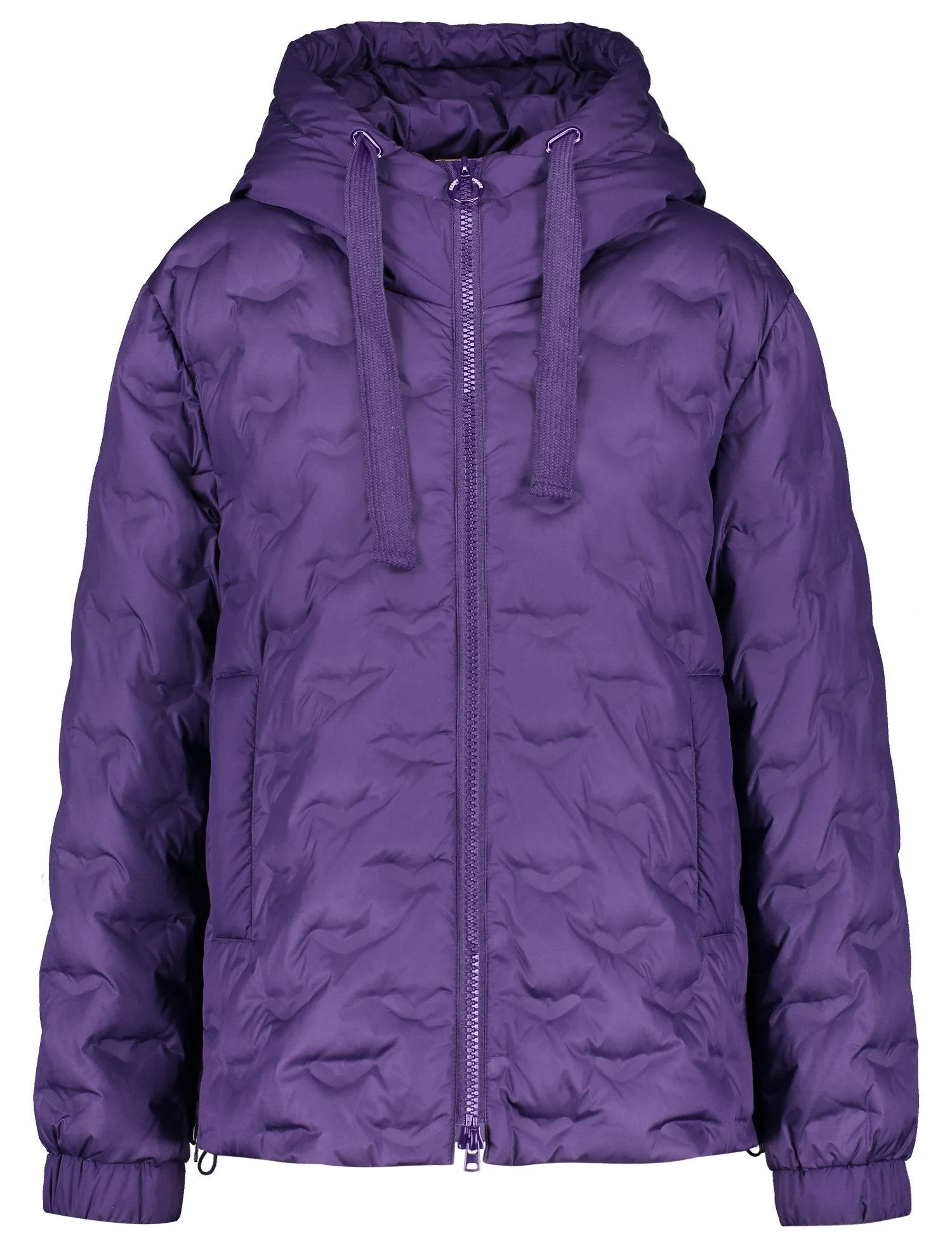 Outdoor Jacket with a Quilted Pattern