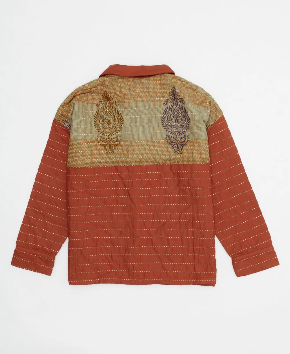 Quilted Chore Jacket - Rust - No. 240505 - Medium
