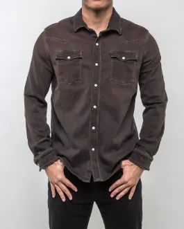Roper Western Snap Shirt/Shacket - Wenge