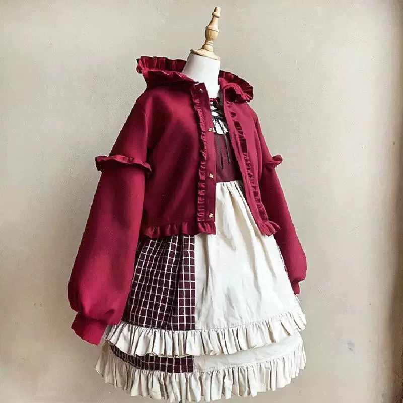 Ruffled Sleeve Coat