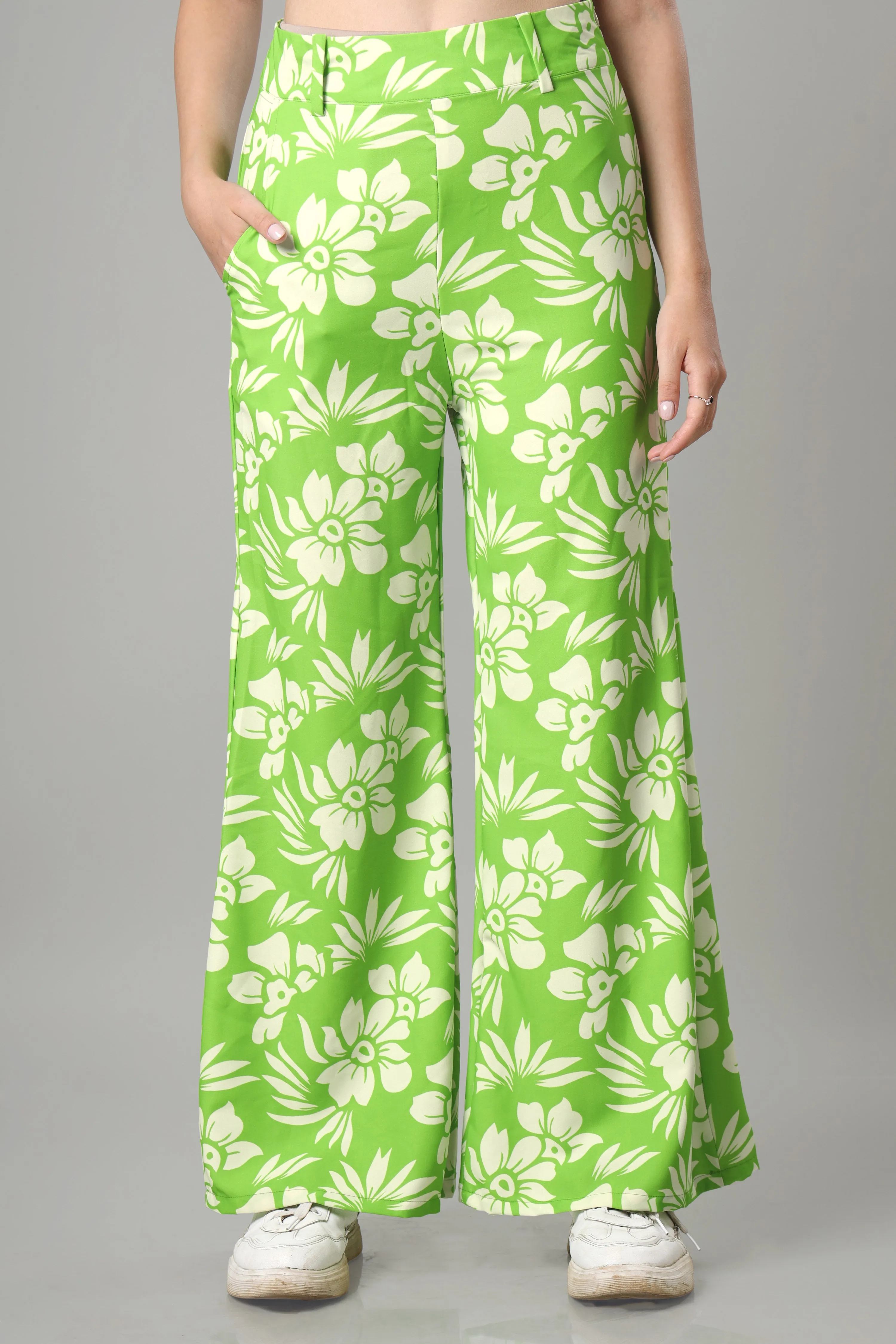 Smart Neon Floral Ladies Bottom Wear