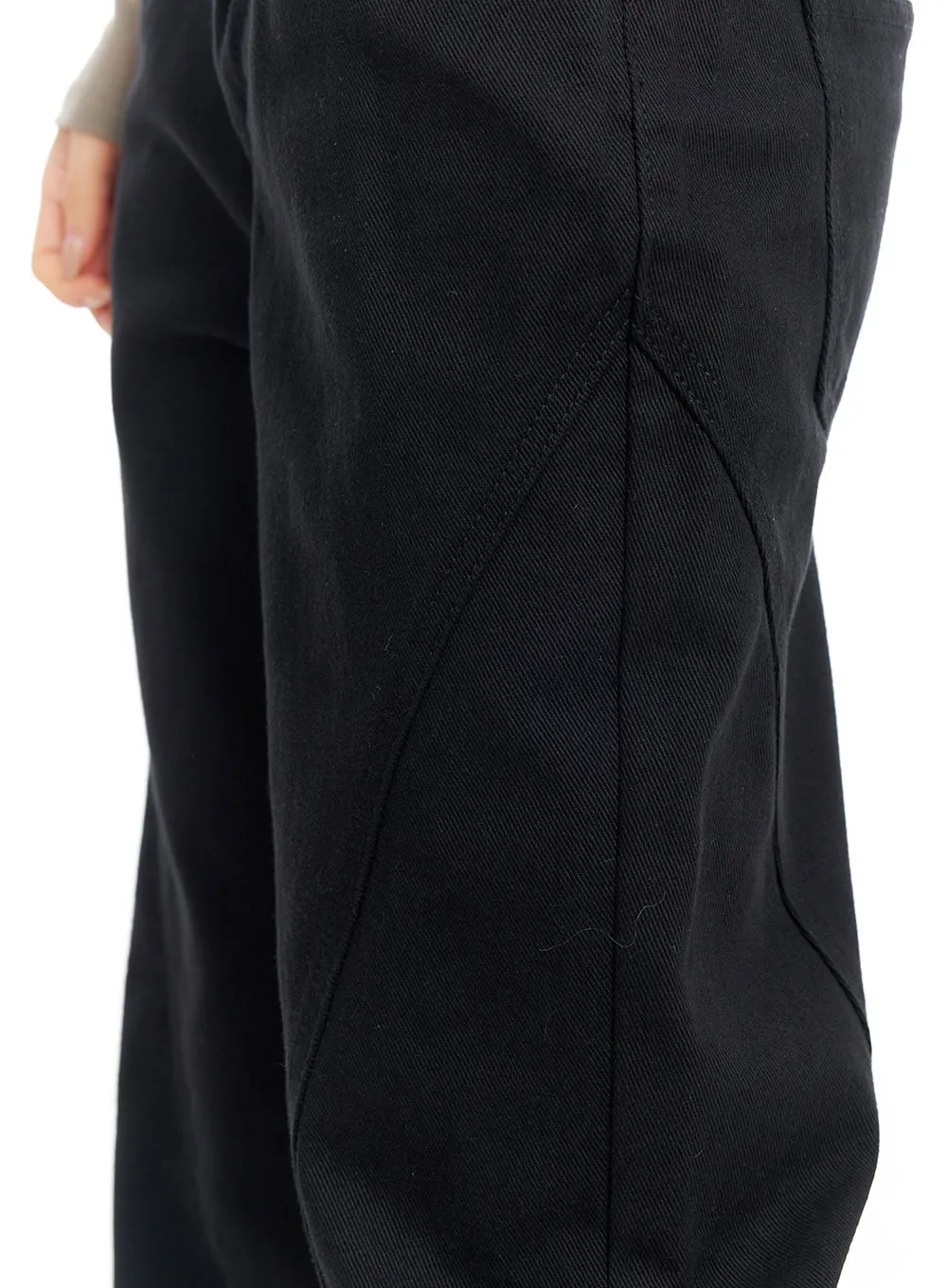 Solid Cotton Semi-Wide Pants CO425
