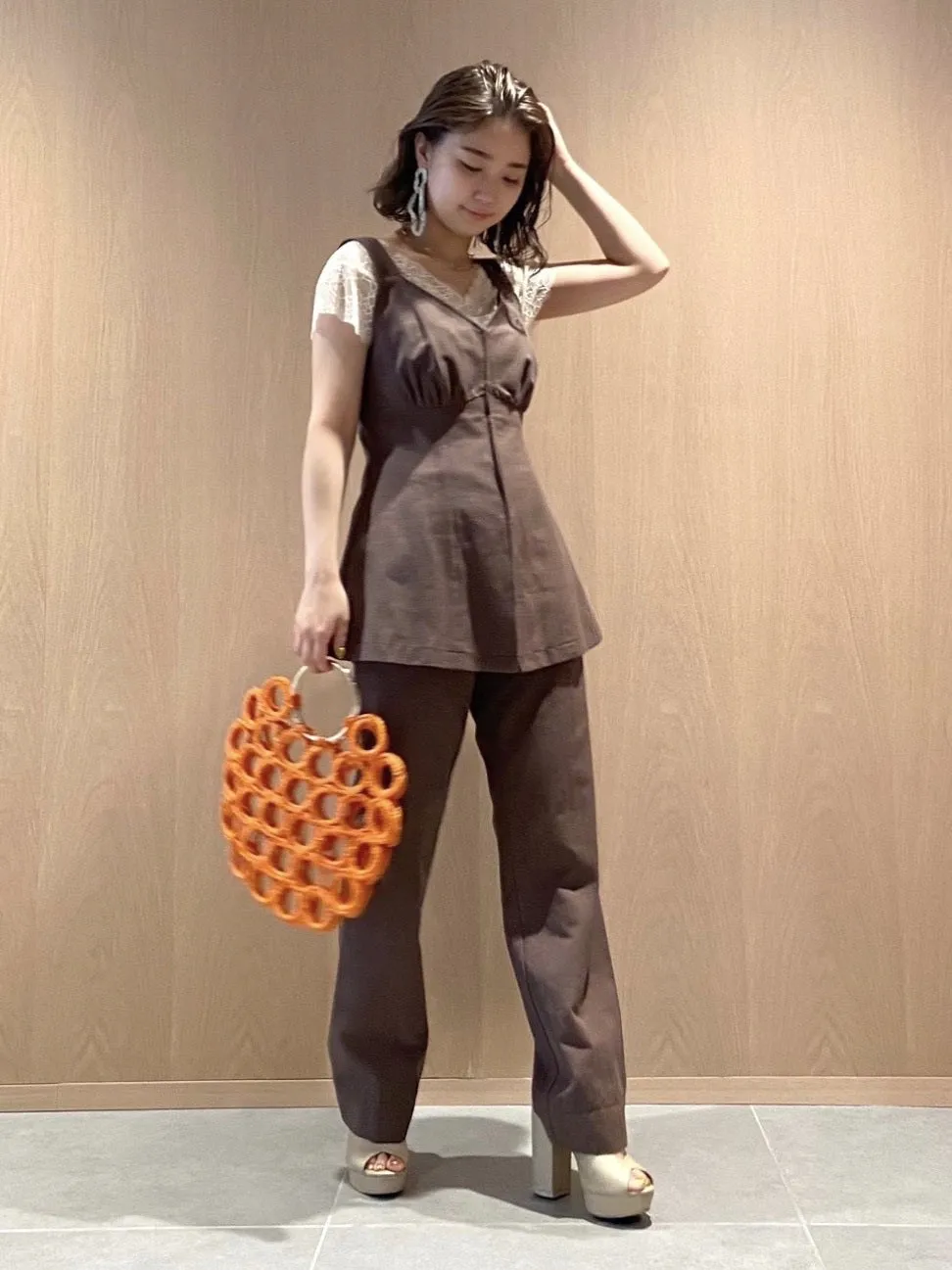stitch tank with pants set