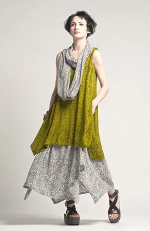 Tahiti Top in Lime Decimal Crinkle