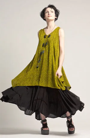 Tahiti Top in Lime Decimal Crinkle