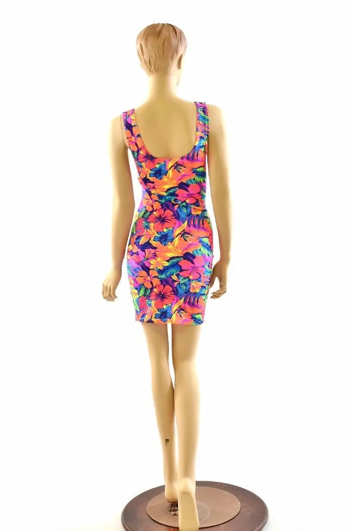Tahitian Floral Tank Dress