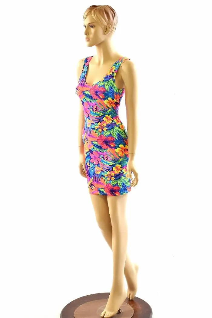 Tahitian Floral Tank Dress