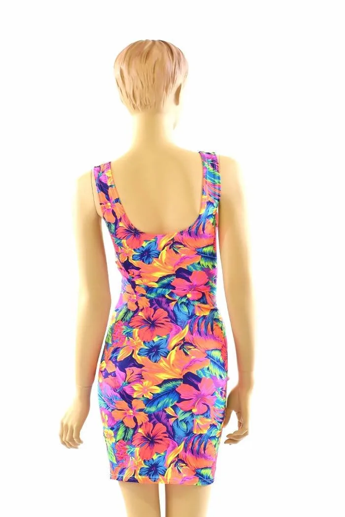 Tahitian Floral Tank Dress