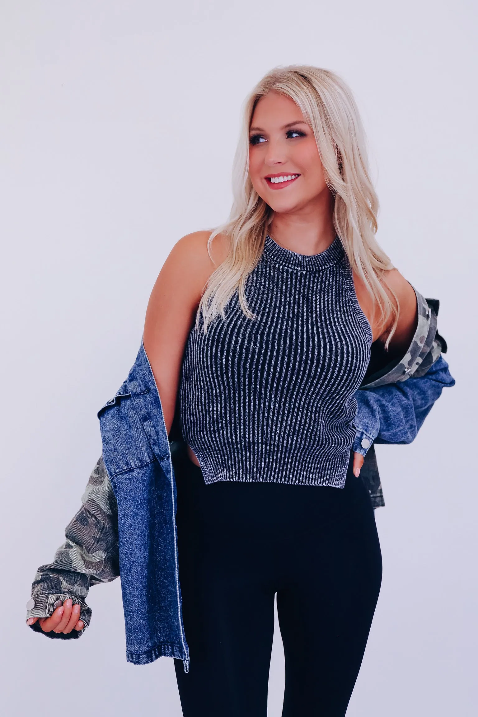 Tala Racerback Tank Top - Black