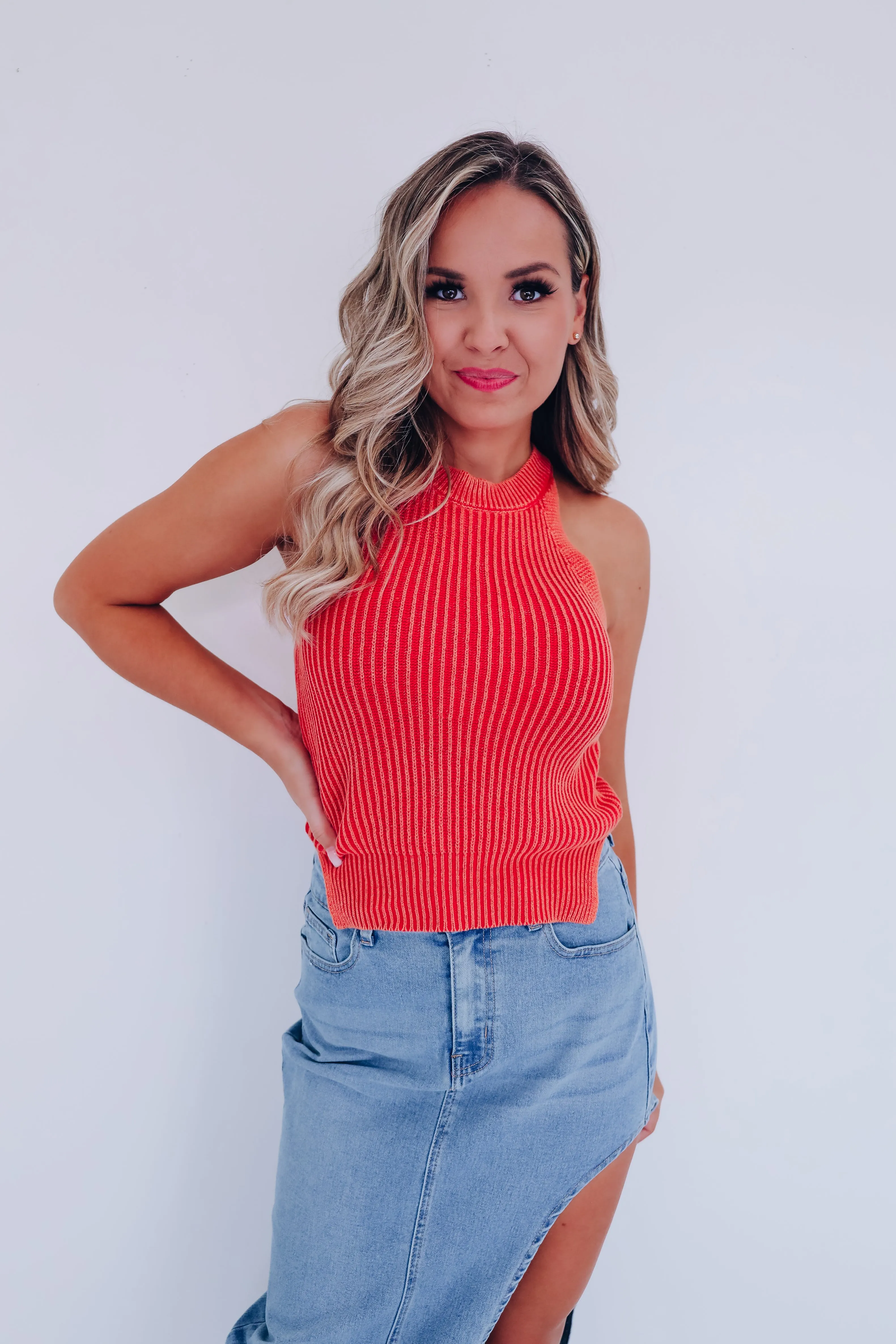 Tala Racerback Tank Top - Rust
