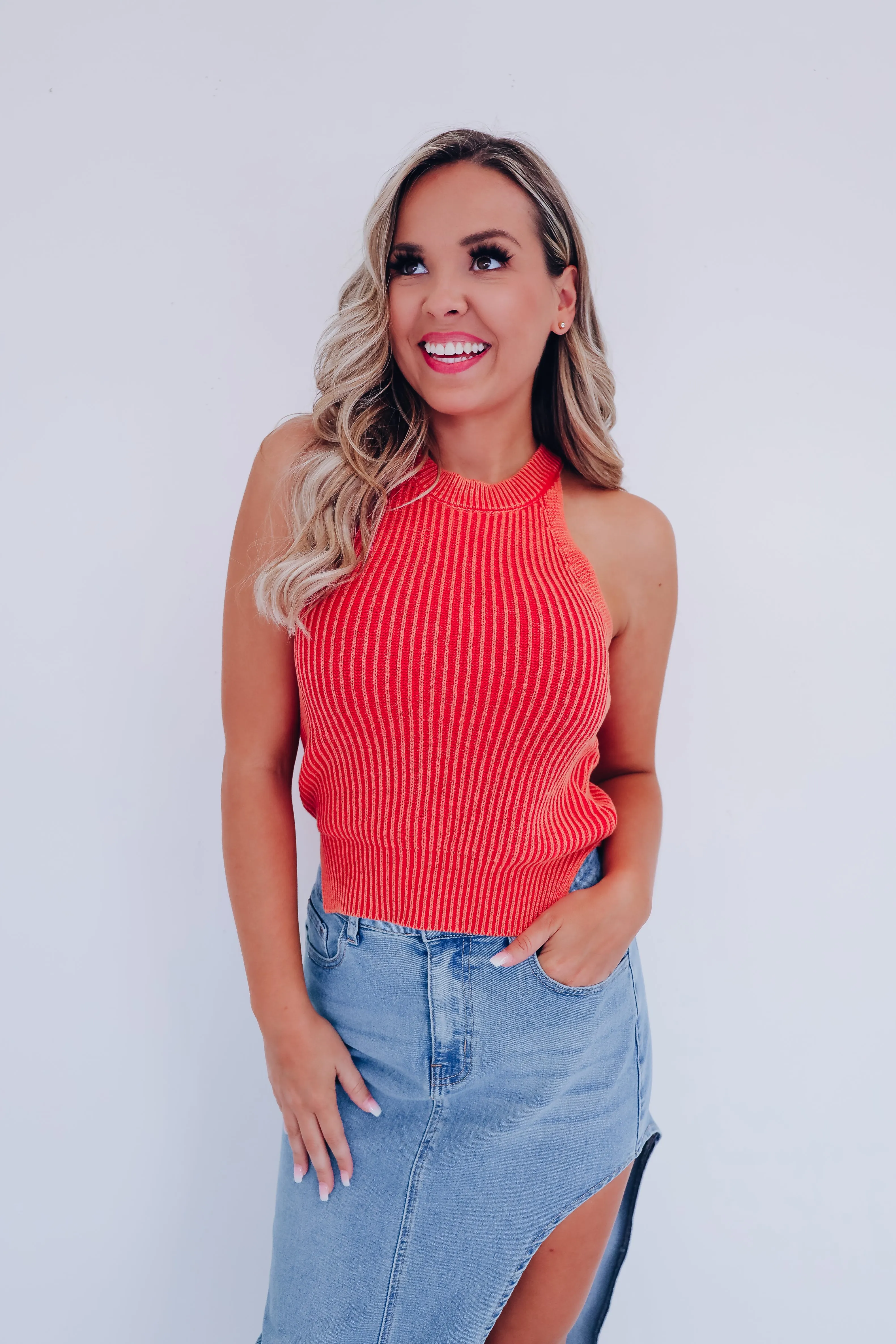 Tala Racerback Tank Top - Rust