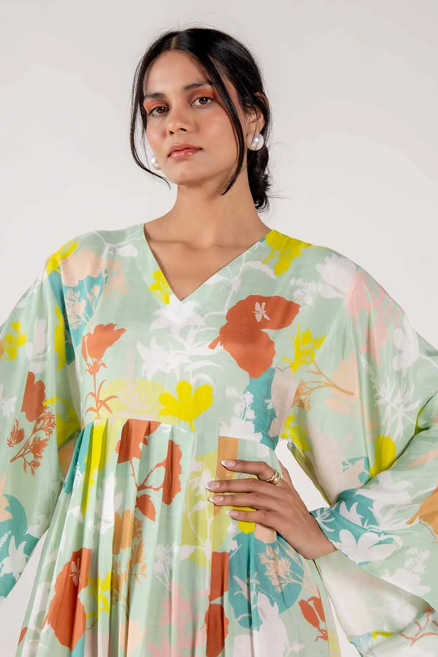Tulip Multicolour Floral Print Kurta