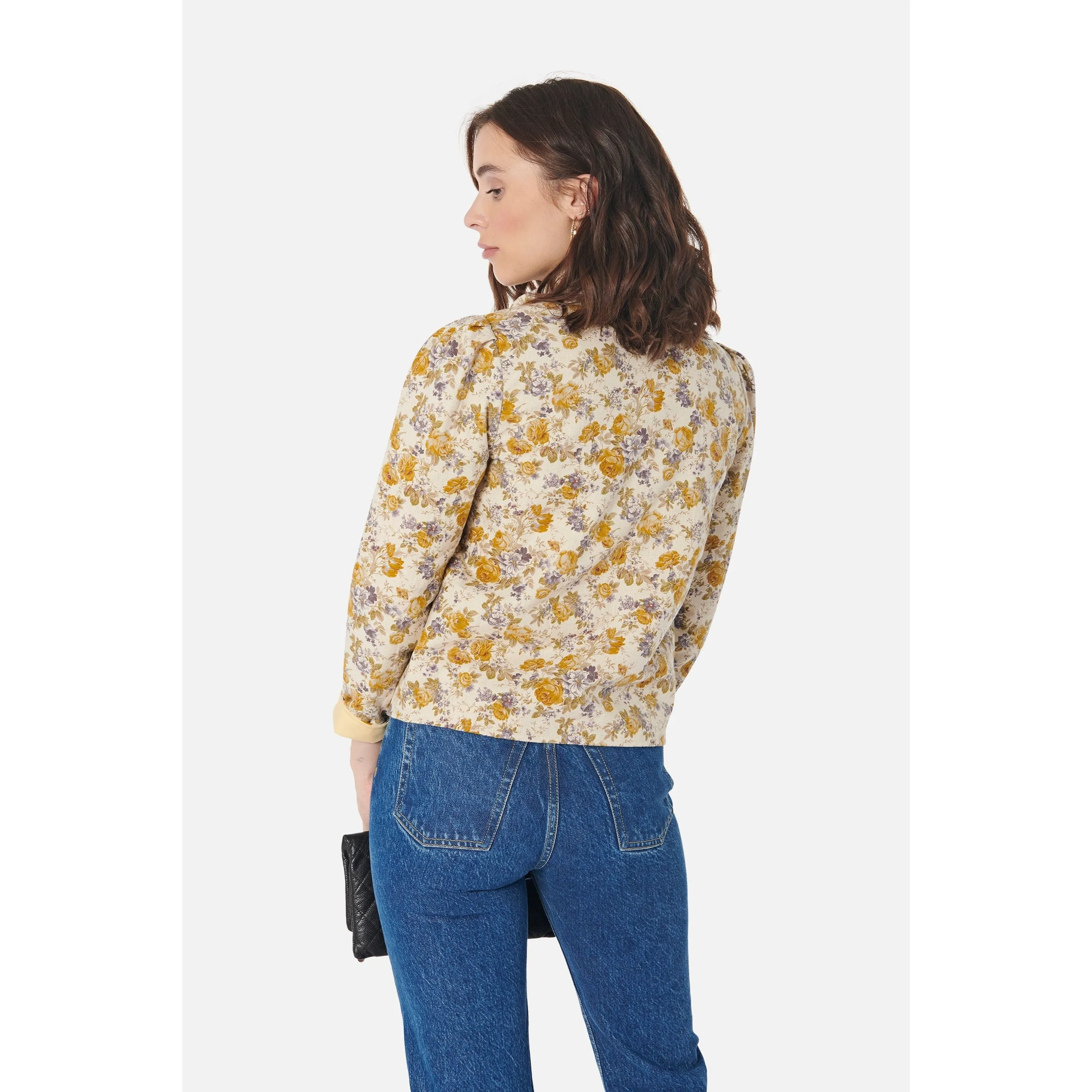 Women's Magic Jacket in Texas Rose & Yellow Twill by Casey Marks