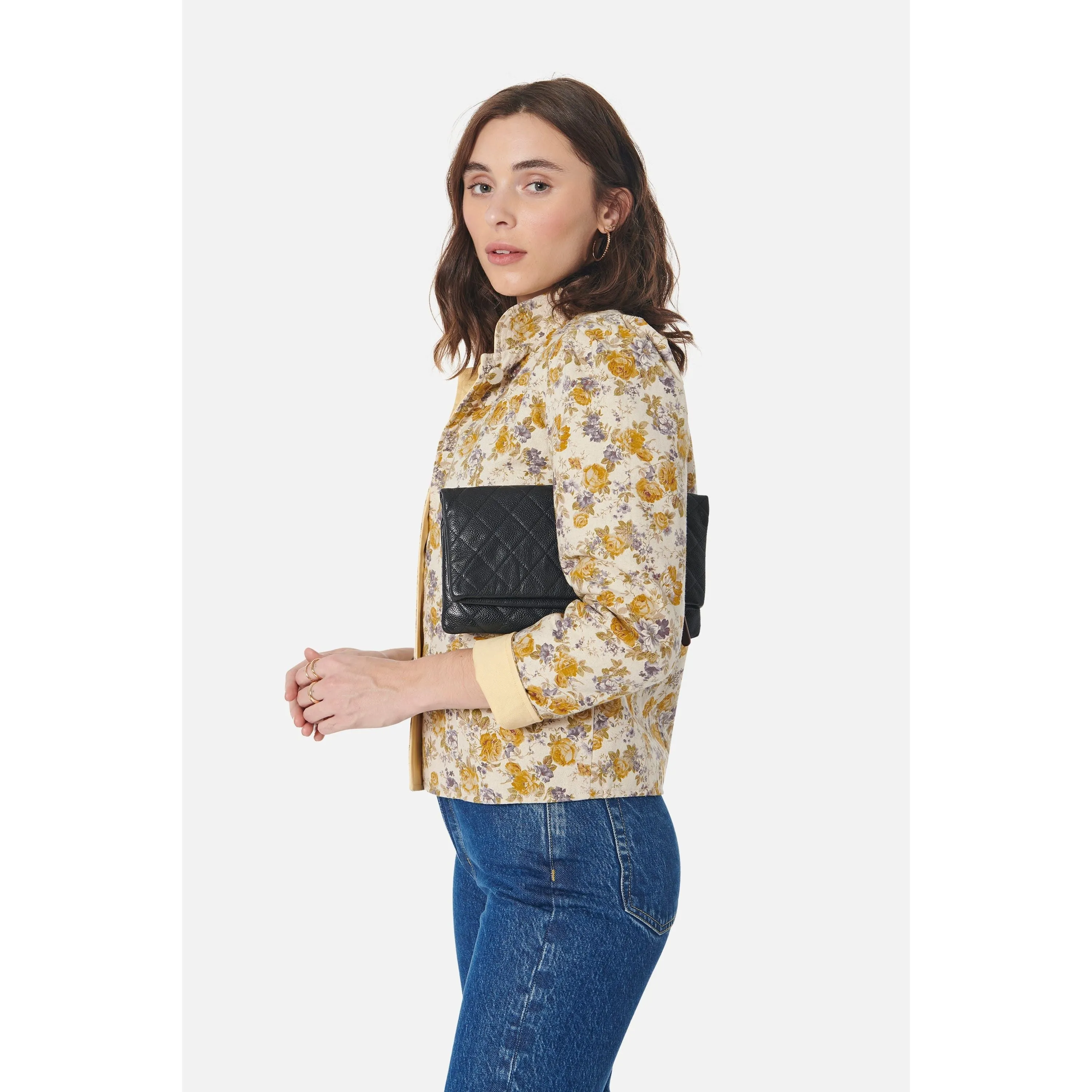 Women's Magic Jacket in Texas Rose & Yellow Twill by Casey Marks