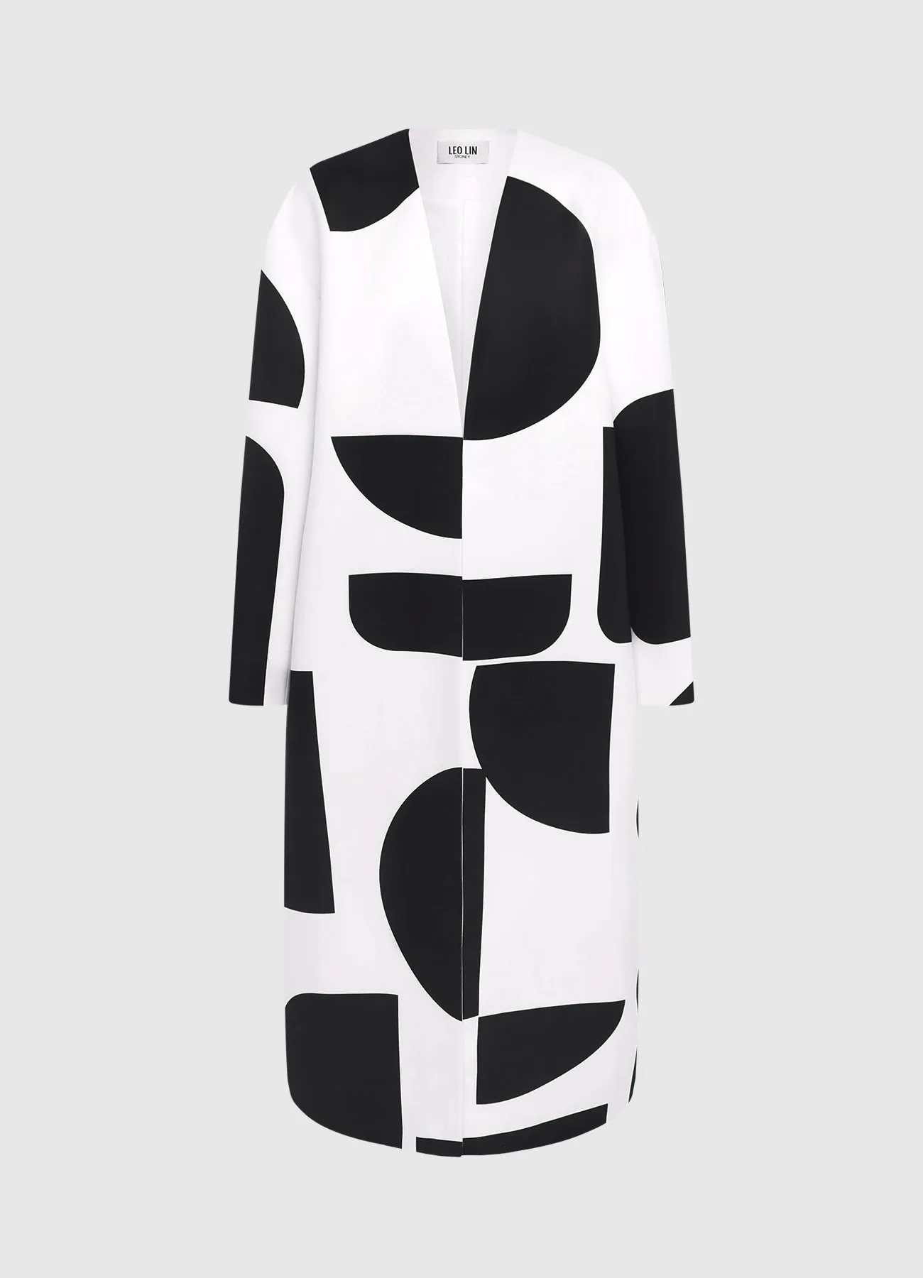 Zina Cocoon Coat - Geo Print